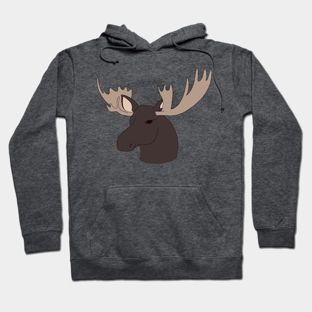 Moose Head Hoodie by Emberpixie